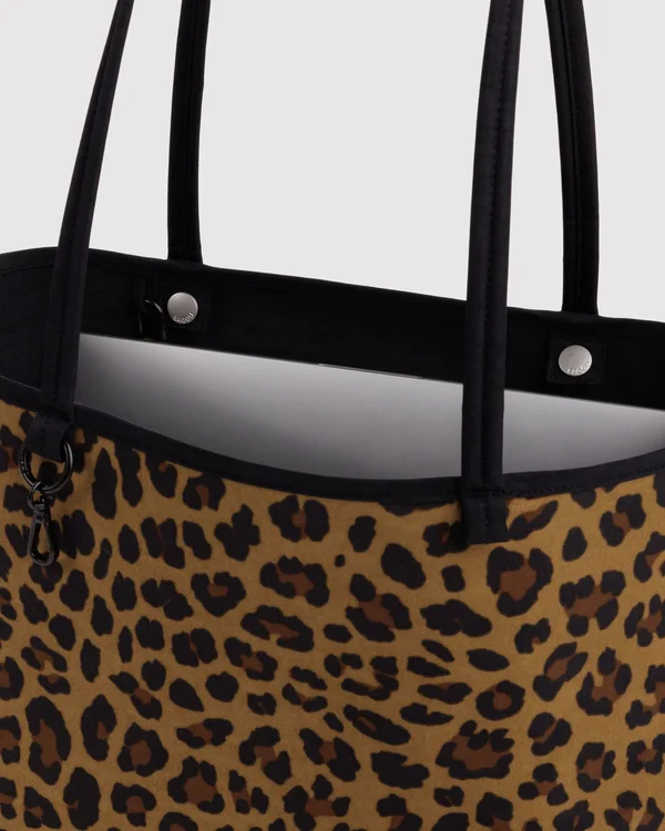 Medium Nylon Reversible Tote - Leopard Mix - Size: OS