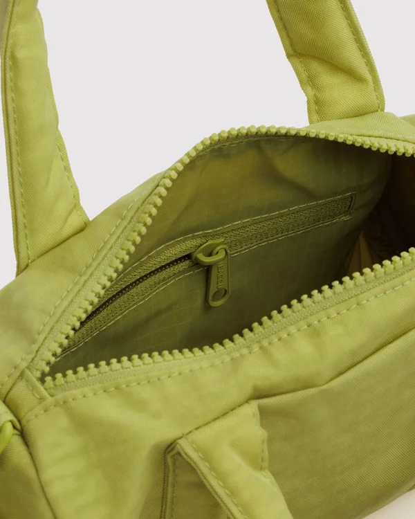 Small Nylon Duffle Bag - Chartreuse - Material: heavyweight-nylon