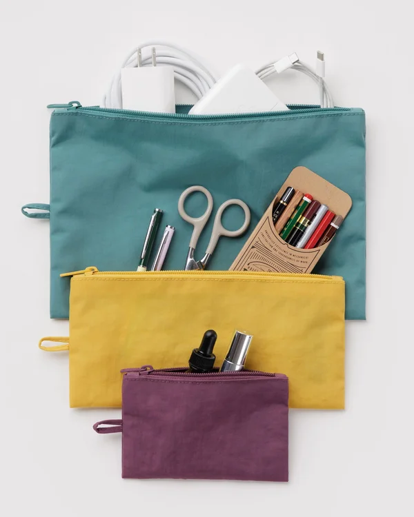 Flat Pouch Set - Jewel Mix - Material: heavyweight-nylon