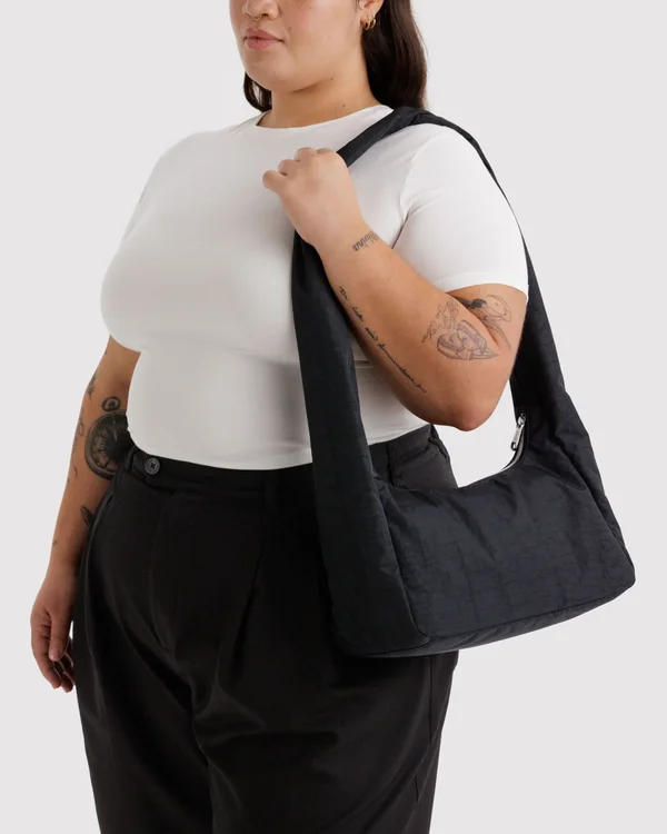 Nylon Meringue Bag - Black - Material: heavyweight-nylon