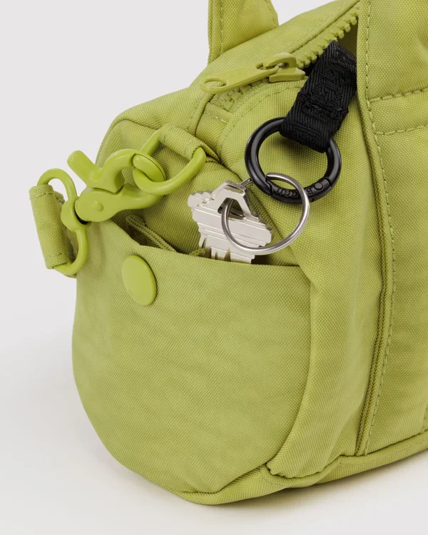 Small Nylon Duffle Bag - Chartreuse - Material: heavyweight-nylon