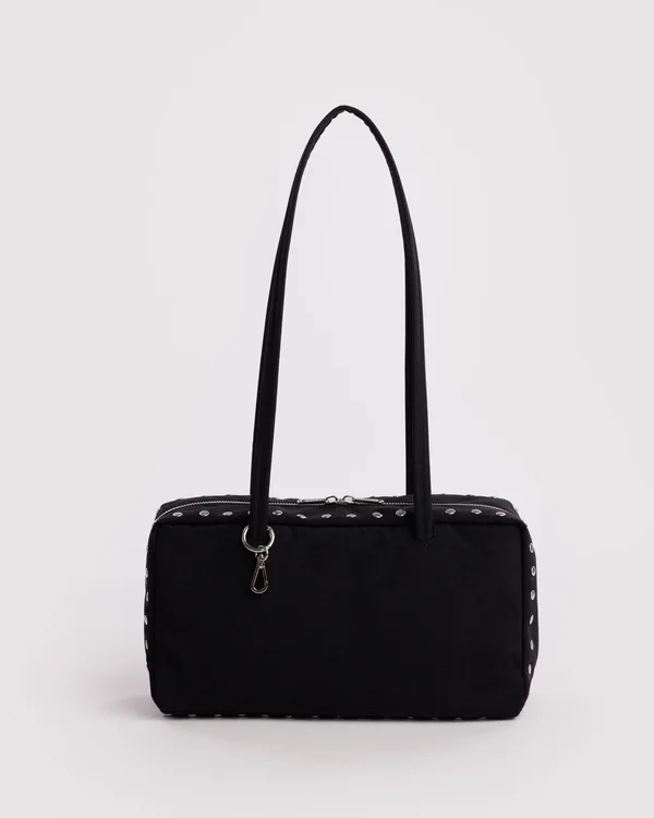 Nylon Bowler Bag - Studs - Size: OS