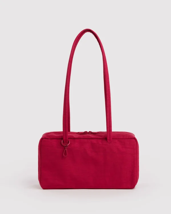 Nylon Bowler Bag - Cherry - Size: OS